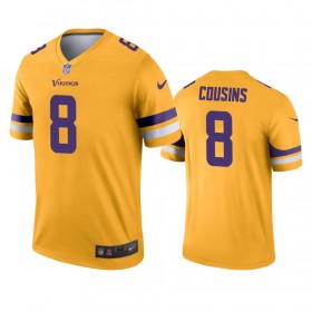 Tröjor Minnesota Vikings Kirk Cousins 8 Gold Inverted Legend - Män